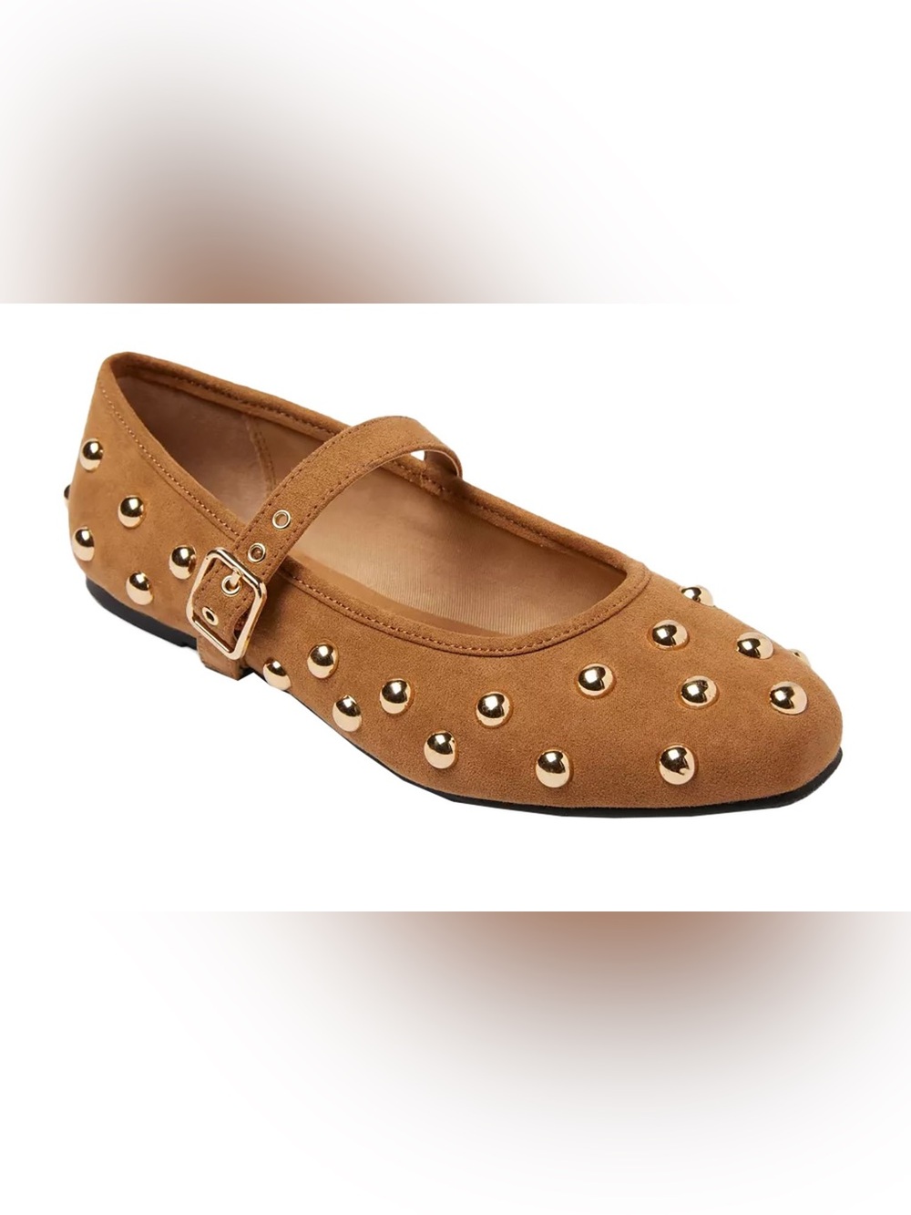 Universal Thread Penny Gold Studded Mary Jane Flats